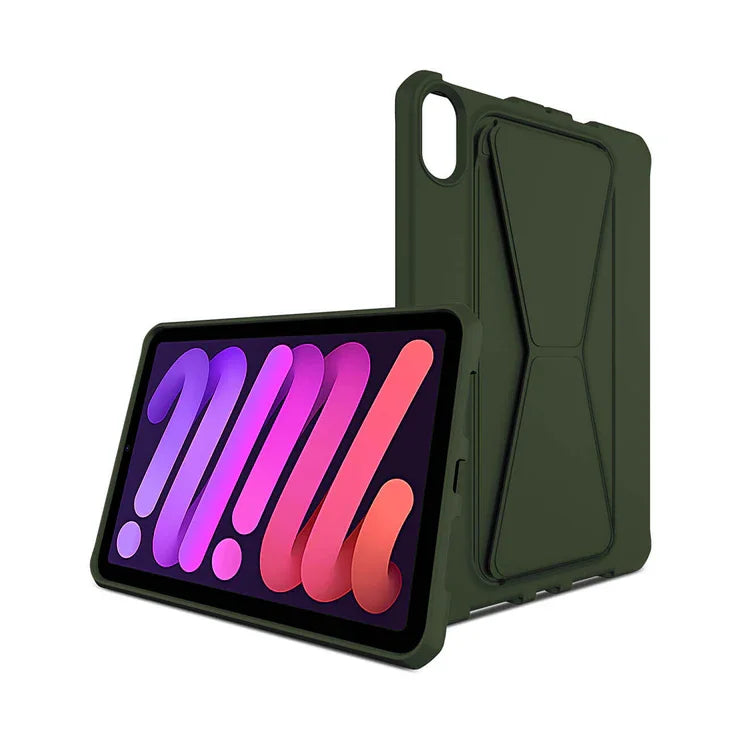 Itskins iPad Mini 7 & 6 Spectrum Stand Case - Olive Green - Tashqila Itskins iPad Mini 7 & 6 Spectrum Stand Case - Olive Green - Tashqila